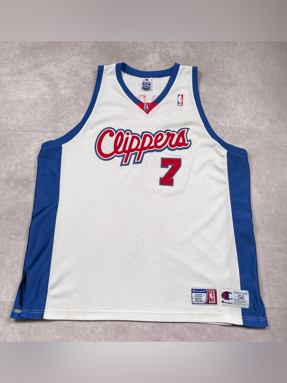 Lamar Odom Los Angeles Clippers Jersey Champion Mens 56 3XL Home NBA Basketball
